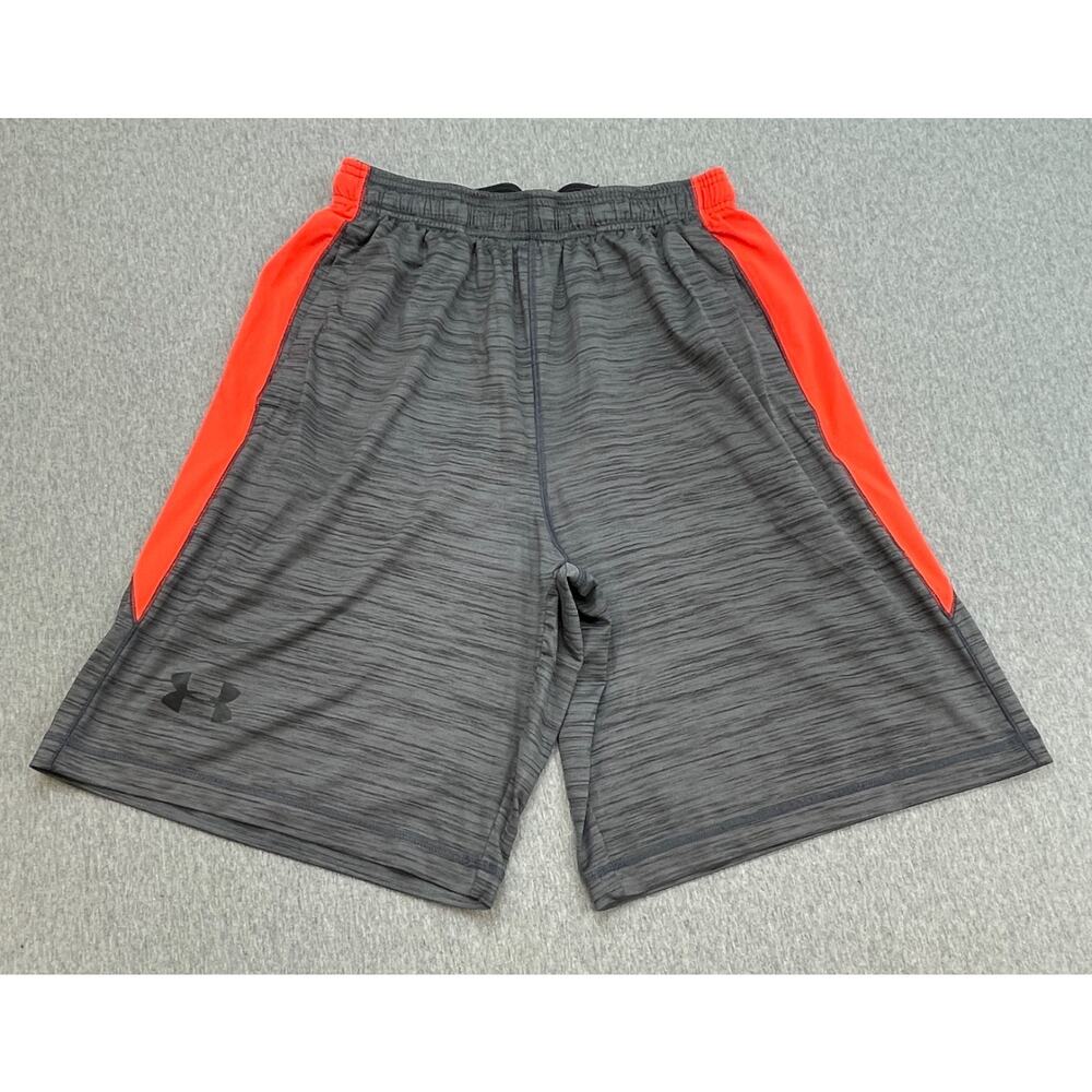 Under Armour Shorts Mens M Gray Performance Heatgear Loose 9" Inseam